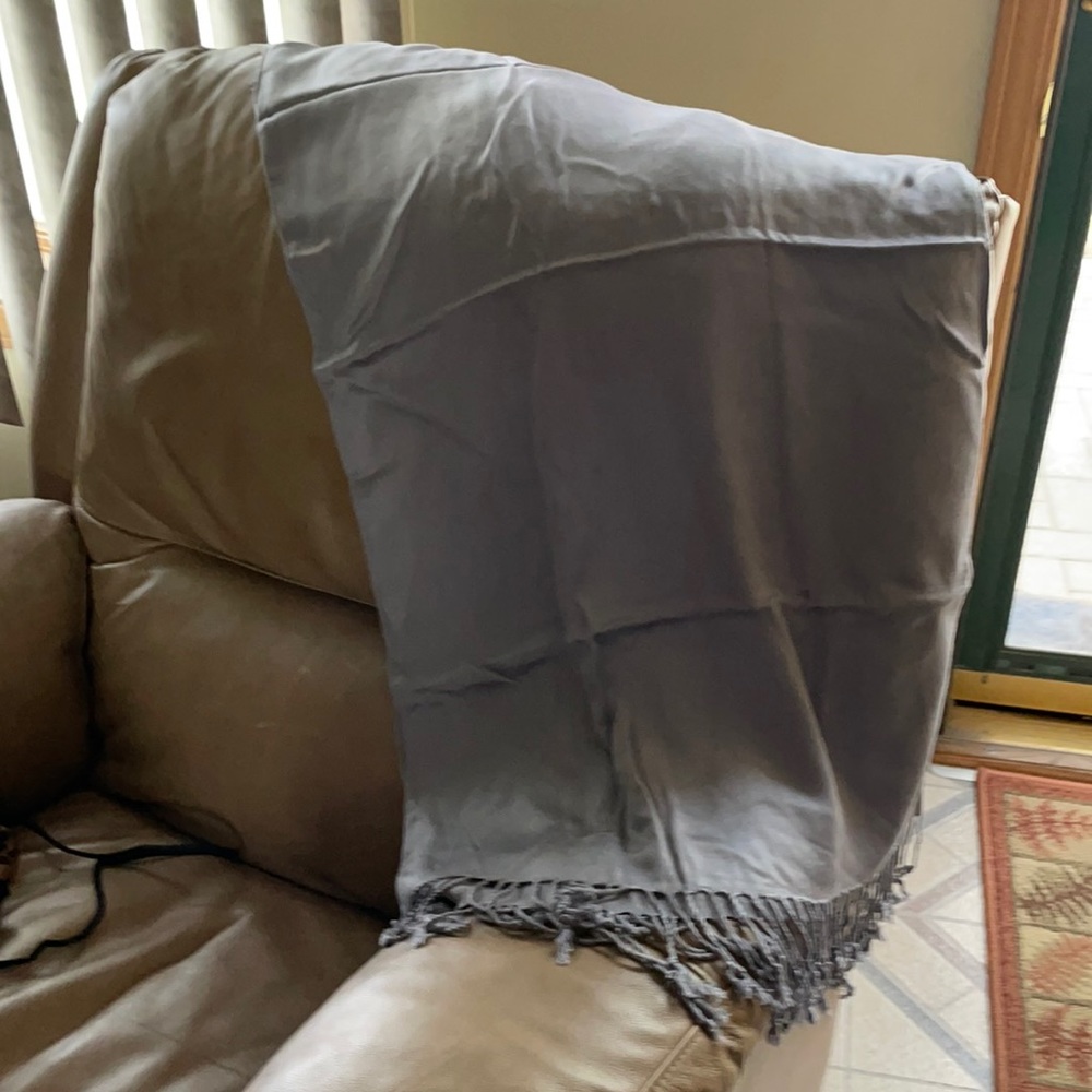 Rayon grey pashmina